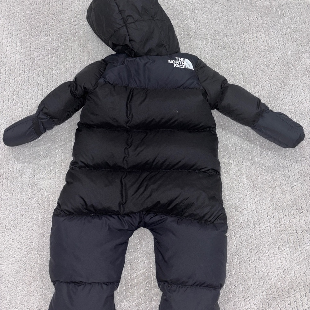 The North Face Black Infant Hooded Down One-Piece